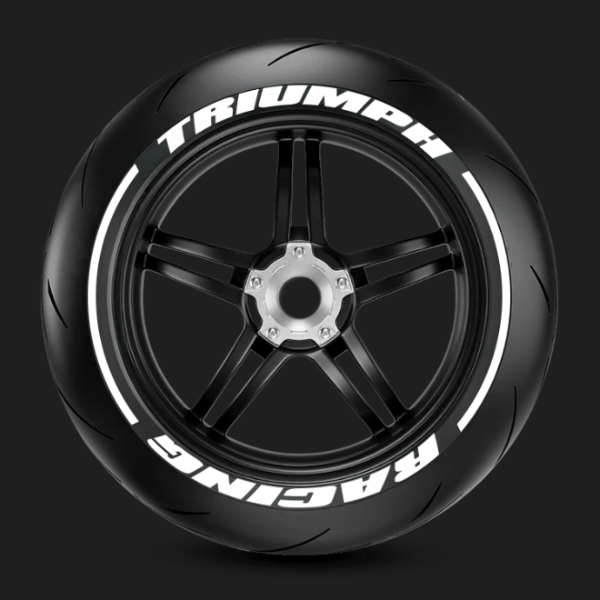 Tire stickers TRIUMPH RACING + LINE