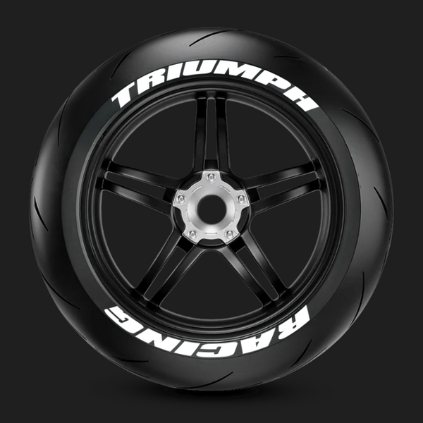 Stickers de pneu TRIUMPH RACING Blanc - LM STICK’ART