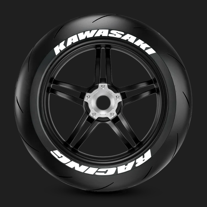 Tire stickers KAWASAKI RACING 