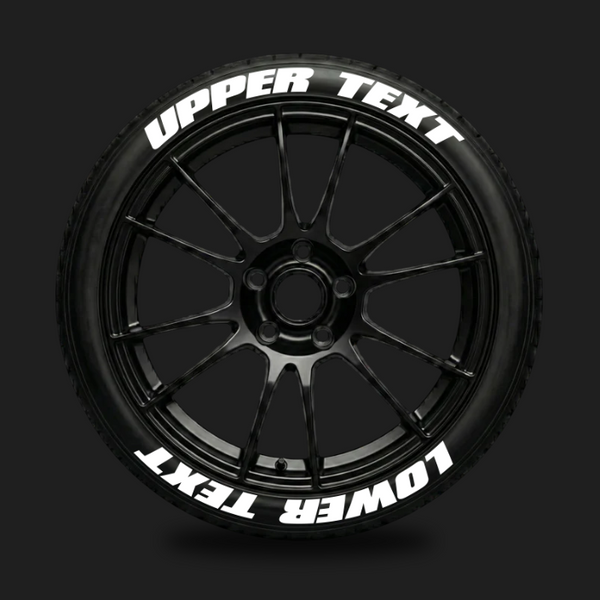 Stickers de pneu voiture CUSTOM Blanc / Non / 17 Pouces - LM STICK’ART