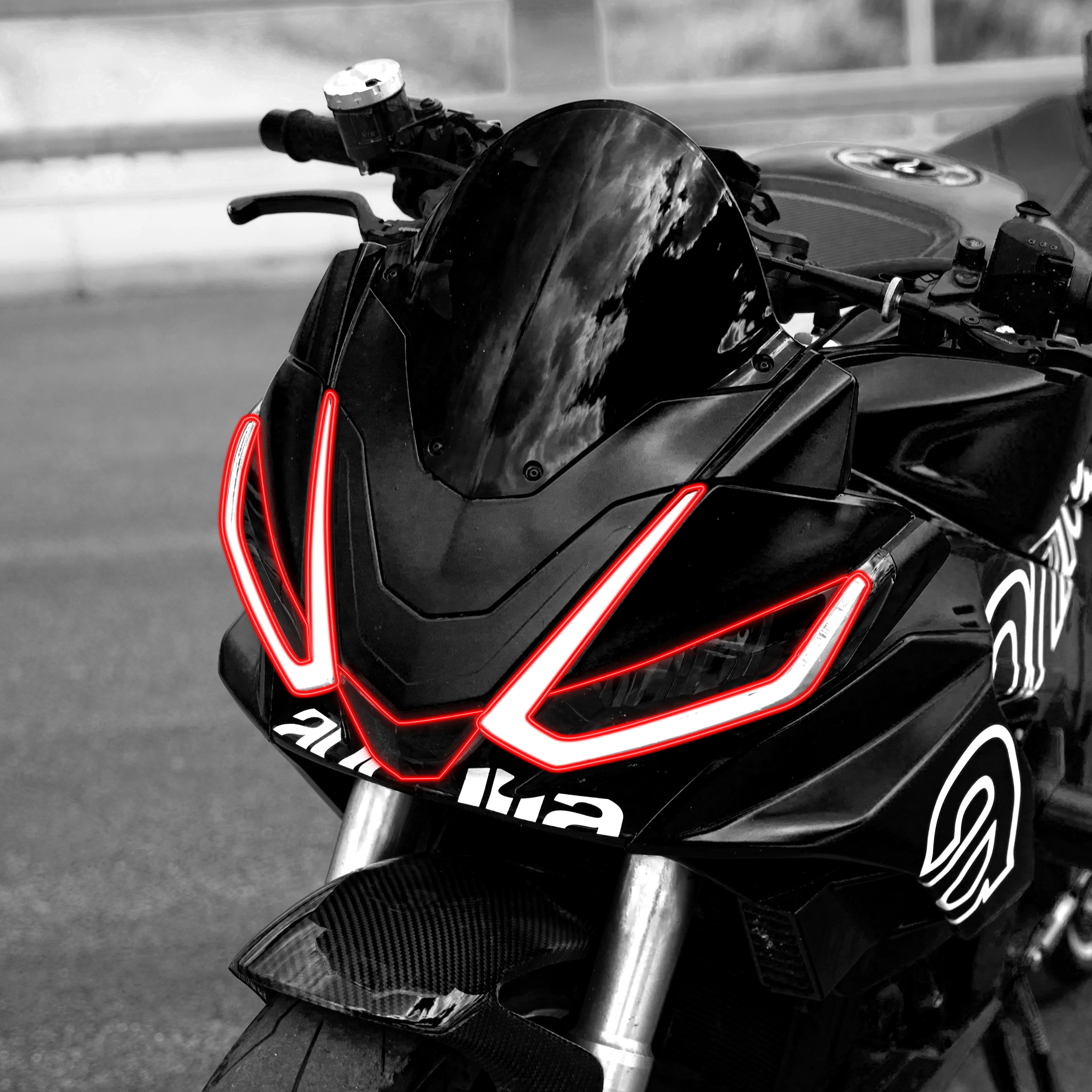 Transparent tinted film for front and rear headlight for Tuono V4 - RSV4 - RS660 - Tuono 660