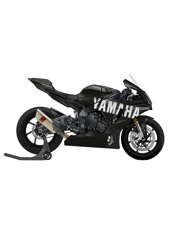 Kit déco YAMAHA Blanc - LM STICK’ART